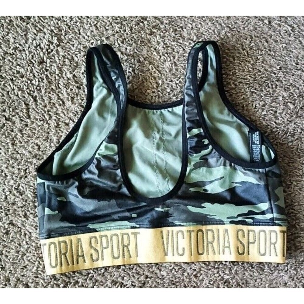 Victoria Sport Victoria's Secret Size Small  Sports Bra Camo Green Black - Picture 5 of 5